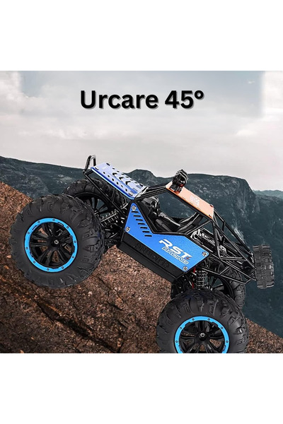 Velixo Mașină RC 4x4 off-road, anvelope mari, amortizoare, LED, 2.4GHz, baterie reîncărcabilă, telecomandă
