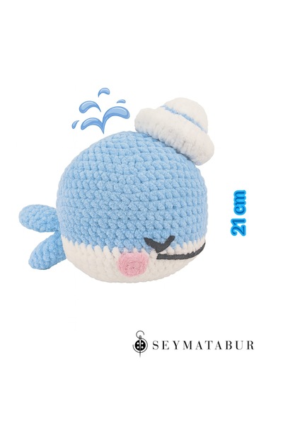 BALIM ÖRGÜ EVİ Sevimli Balina Tığ İşi Amigurumi Kiti