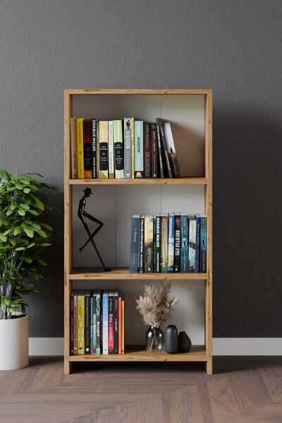 CLASSY HOME TASARIM CLASSY 3 RAFLI KİTAPLIK ATLANTİK ÇAM