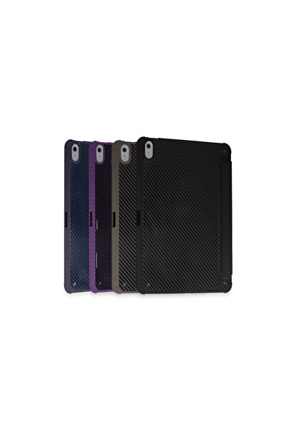 ceppark Newface iPad 2022 10.9 (10Th Generation) Case Color Carbon Tablet Case - Dark Gray