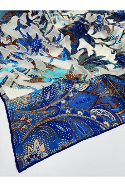 Aker Φουλάρι Devore - Καλοκαιρινό φουλάρι από μείγμα μεταξιού και βισκόζης -4633718 321