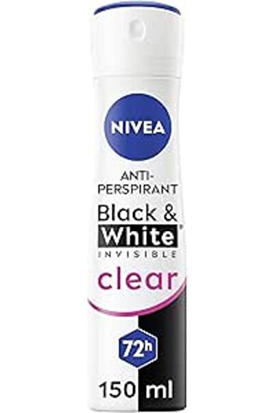 NIVEA مزيل عرق بخاخ للنساء أسود وأبيض أصلي 48 ساعة 150 مل