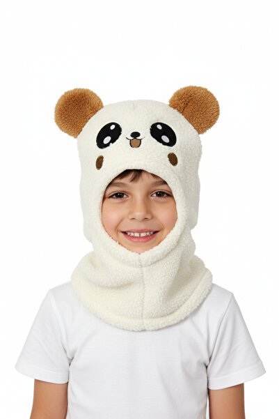 STELLA VESTİNO ​ Children's Plush Balaclava - Teddy Bear / Panda Figured Bala...