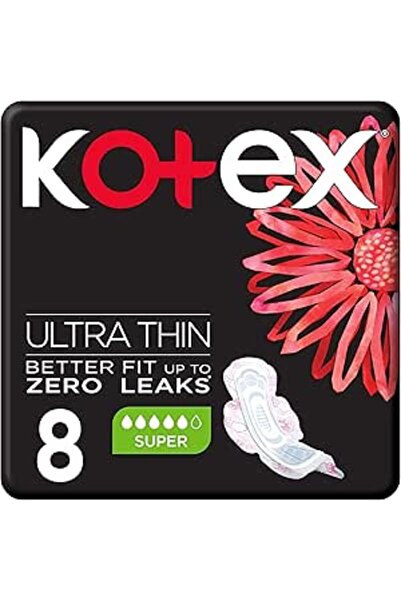 Kotex Sanitary Pads Super Ultra Thin Pads with Wings 8S