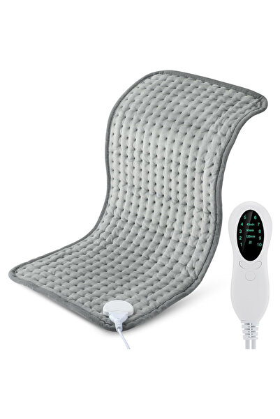Velixo Electric Heating Pad, 10 Levels, Timer, Auto-Off, Display Remote, Soft, Pain Relief, 60x30 cm