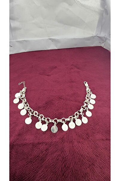 Midyat Artuklu Gümüşçülük Gümüş Doç Zincirli Pullu Gümüş Bileklik