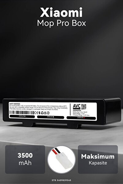 AVC BATARYA Xiaomi Mi Vacuum Mop Pro 3500mAh Box Robot Süpürge Bataryası – Se...