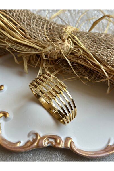 DEMİR ACCESORİES Kadın Garantili Paslanmaz Çelik Kaburga Bilezik