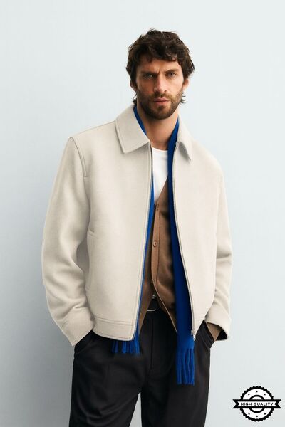 KOCCI ZRA Model Yeni Sezon Rahat Kesim Erkek Kısa Kaşe Kaban Ceket Mont