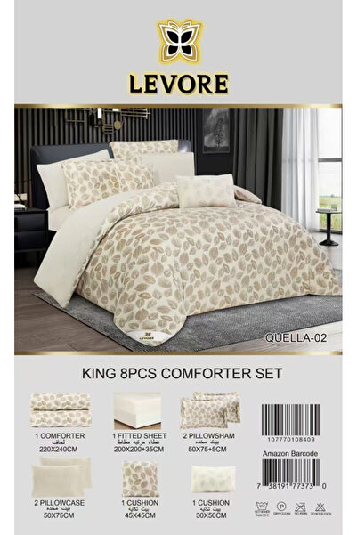 Levore Livory double-sided winter bedspread with faux fur and velvet, suitable for a single bed size 120x200 cm, 4-piece set QUELLA-02