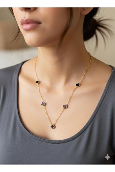 staınless steel 5-Piece Clover Necklace