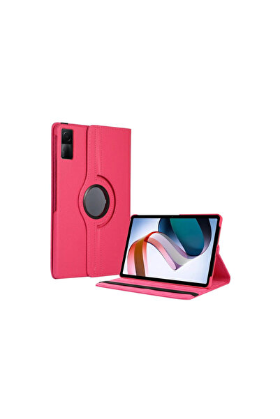 ceppark حافظة نيو فيس لجهاز Xiaomi Redmi Pad SE 4G 360 حافظة جلدية للكمبيوتر اللوحي - وردي