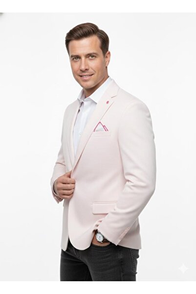 Plus Scorpion Jachetă blazer pentru bărbați – slim fit , cu un singur nasture, jachetă elegantă pentru ocazii speciale și pentru afaceri