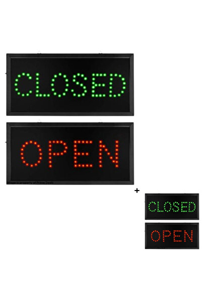 OEM Panou Open-Closed 51x25cm - 2 bucati, sistem de prindere inclus tip lant,...