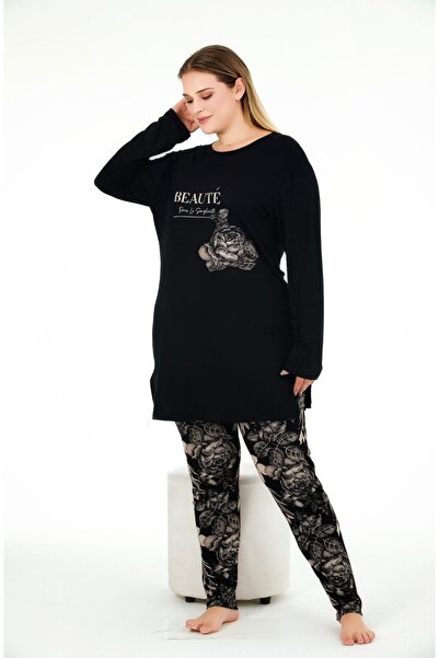 NightLove Plus Size Floral Women's Set 2034