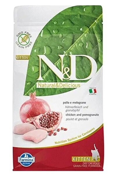 N&D Prime Tahılsız Kedi Tavuklu Narlı Yavru Kedi Maması 10 kg