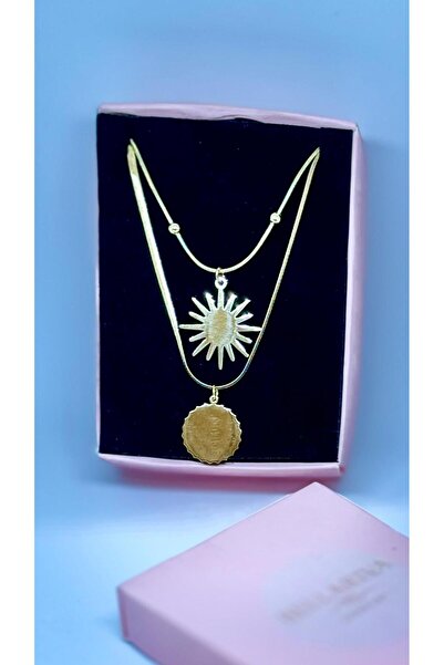 Bellariva Jewelry Trinos Çelik İkili Dorika Kolye