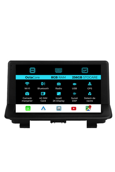 NavStore Dedicated Navigation Audi Q3 (2011-2018), 2K, 8Gb Ram, 256Gb Storage, Carplay