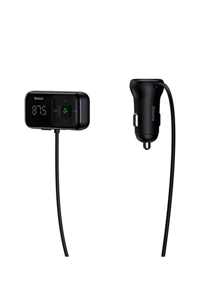 Baseus Modulator FM Bluetooth T-Typed, 2 x USB-A CCMT000201
