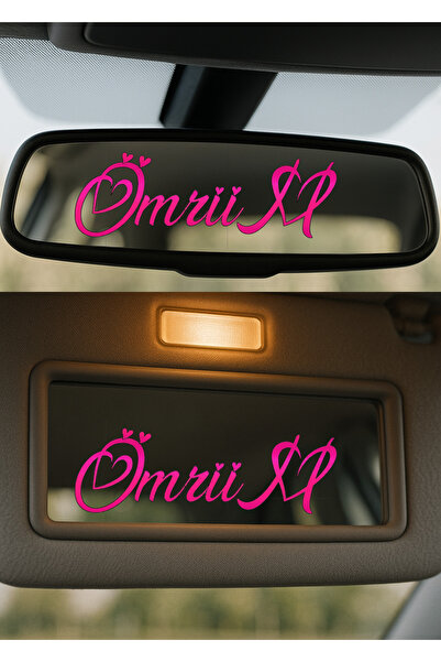 AlpiLeo Kalp Detay Oto Aksesuar Stickerı "Ömrüm" | Scooter, Telefon Kılıfı, M...