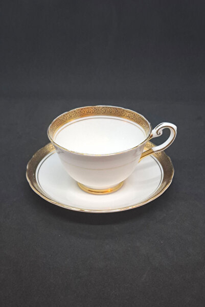 Tuscan Fine English Bone China Porcelain Coffee/Tea Cup and Saucer 2 Pieces 130 ml