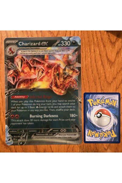 Pokemon TCG Charizard ex Jumbo Oyun Kartı