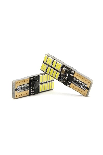 reyoto 2 Adet T10 LED Park Plaka Tavan Ampulü 24 Ledli Turuncu Sadece 12 Volt...