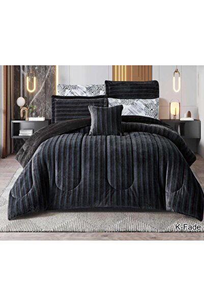 alzawia FADE Double Bedspread Set, Winter Velvet, 4 Pieces, Fully Filled