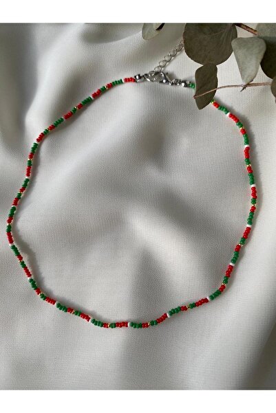 sabiha aksesuar Sand Bead Christmas Concept Necklace