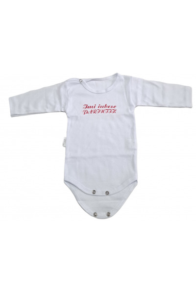 Bubu Kids Creations Body cu mânecă lungă pentru bebeluși - Fabricat în România
