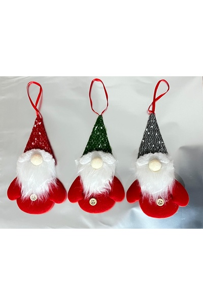 mellox Yılbaşı Süsü Noel Baba Cücesi 3 Adet