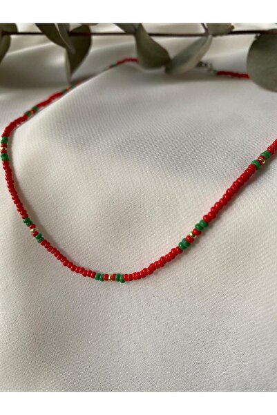 sabiha aksesuar Sand Bead Christmas Concept Necklace