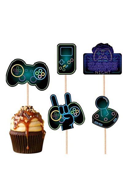 parti show Oyun Konsolu Teması Gaming 20'li Şekilli Kürdan