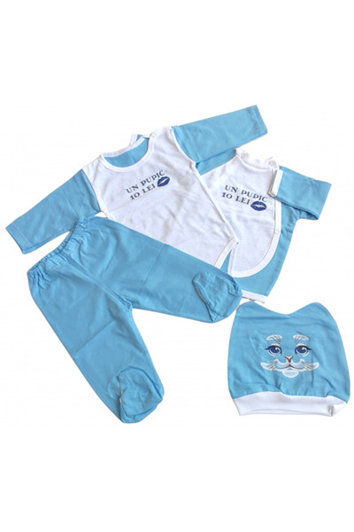 Bubu Kids Creations 4-piece baby suit, made in Romania