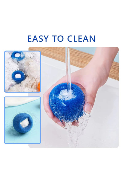 OEM Set of 10 Hair Removal Laundry Balls – Collect Pet and Human Hair, Reusable, Universal Fit