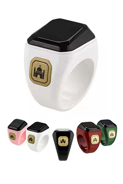 BSTWSH خاتم زكر الذكي - عداد تسبيحات قابل للارتداء بقياس 20 مم مع تذكير بالاه...