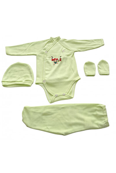 Bubu Kids Creations Costumas pentru bebeluși format din 4 piese, fabricat în ...