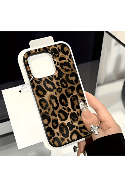 OSG iPhone 15 Pro Max Compatible Leopard Pattern Shockproof Premium Luxury Design Phone Case