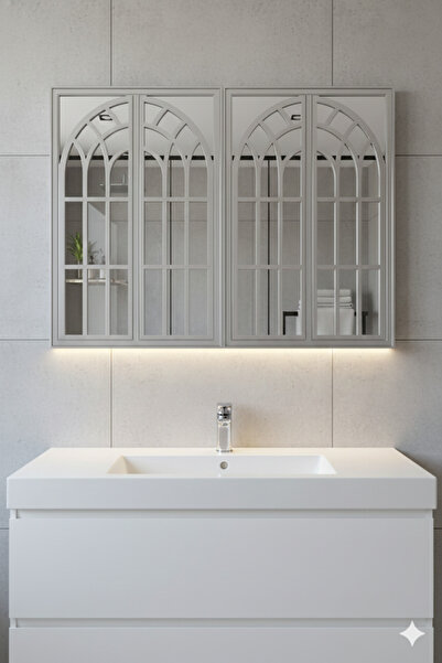 Generic Elegant mirror set with a luxurious frame, 97 x 66 cm