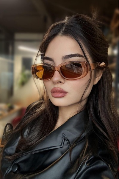 RMSMARKETİNG Transparent Yellow Frame Sunglasses