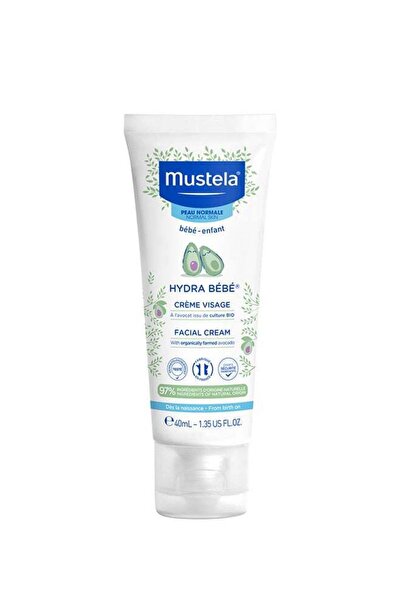 mustela baby كريم الوجه إم هيدرا بيبي مع الأفوكادو المزروع للبشرة العادية