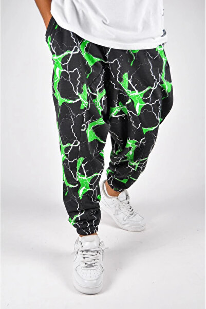 FıttingRoom Elastic Waist Three Thread Patterned Shalwar