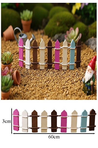 Artmaster Mini Çok Renkli Bahçe Çiti 1 Adet 3x60 cm Teraryum Okul Ev Proje Re...