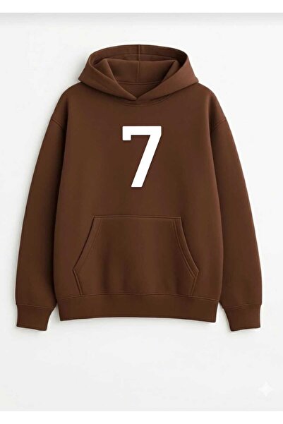 woonkey Unisex Hooded Sweatshirt Hoodie 7 Printed Inner Cotton 3 Thread Sweat Trend Model