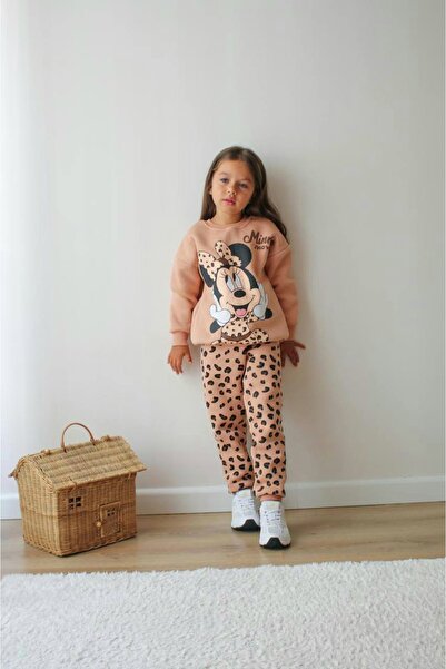 NURTOPU Girls' Set, Top and Bottom Set, 3-Thread Ribbed, Thick Inside, Winter Full Lycra Cotton Fabric