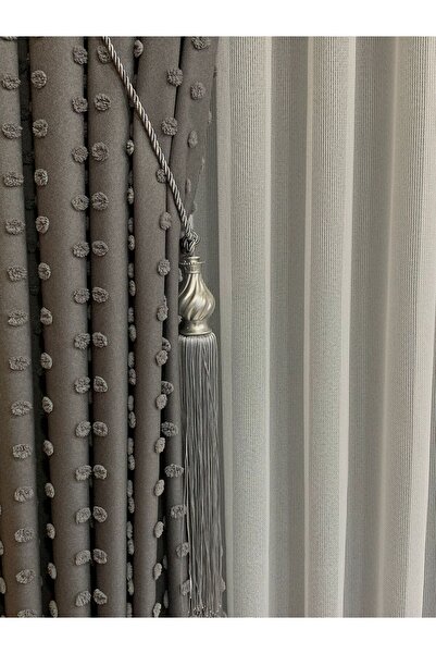 evemoda2021 Modern Sarım 4 Toplu Braçol Kornişe Takmatik Ipli Tavan Perde Aksesuarı