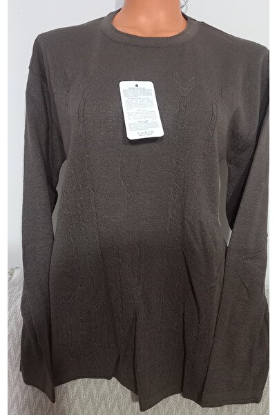 Anne Er Clothing Winter Knitwear Sweater Long Sleeve Crew Neck A.Coffee