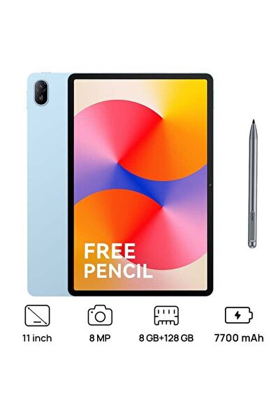 Huawei MatePad SE 11-inch Crystal Blue, 8GB RAM, 128GB, Wi‑Fi (Middle East Edition) with Pen Box