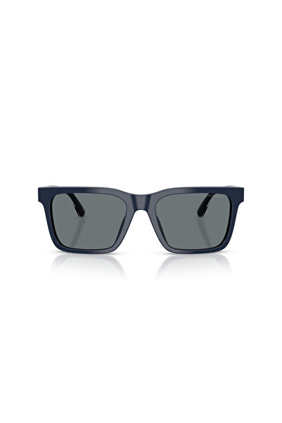 Emporio Armani نظارة شمسية مربعة للرجال - EA 4262U - مقاس العدسة: 57 مم - لون أزرق لامع