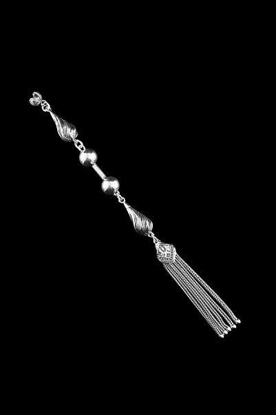 Duende Silver 925 Ayar Gümüş Tesbih Püskülü,Osmanlı Motifi İşlemeli Tesbih Pü...